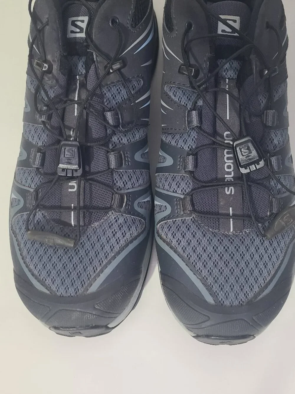 Salomon X Ultra 3 Gray/Black/Blue Hiking Trail Shoes Women's Size 8.5